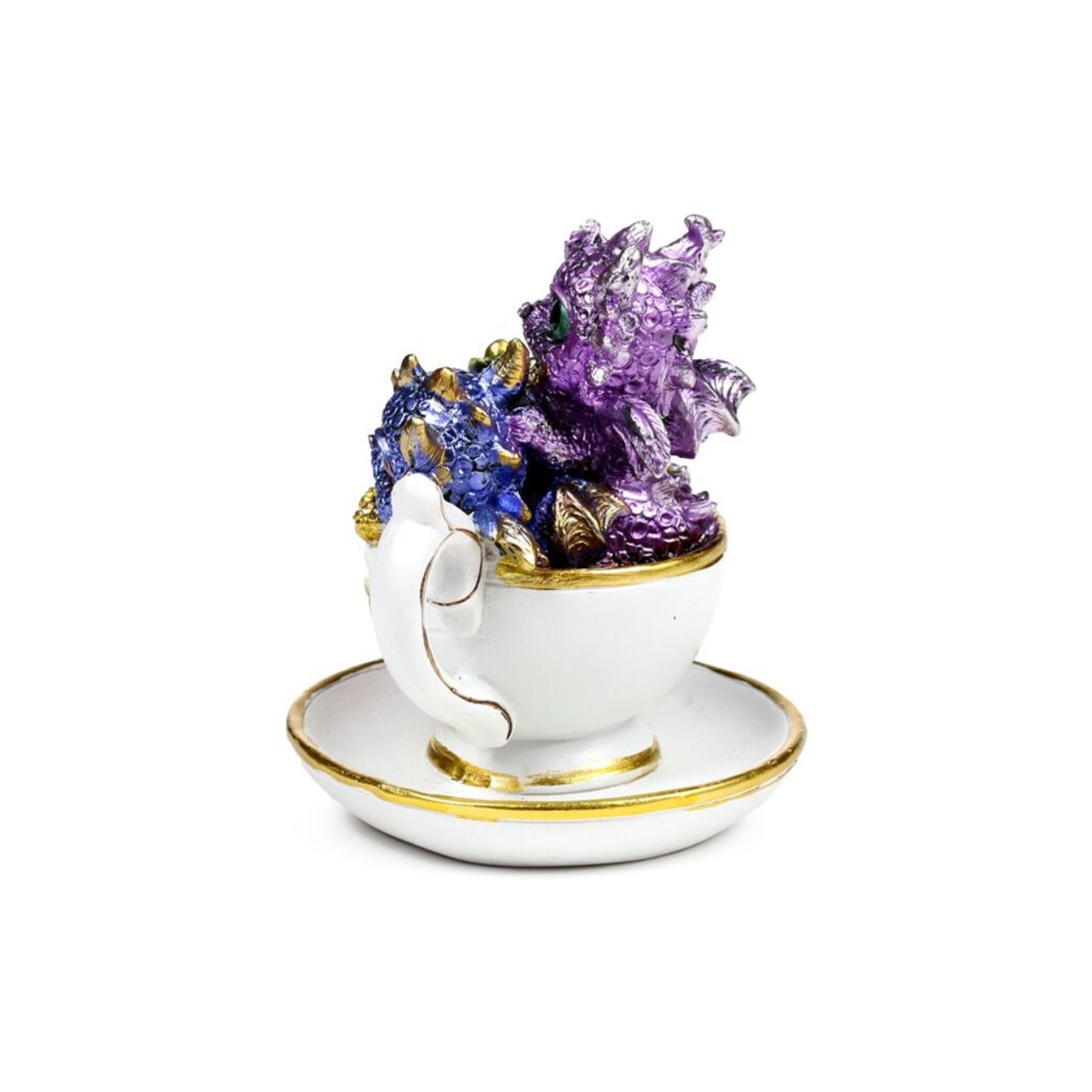 Discover the Elements Baby Dragon Teacup, a finely crafted piece that blends whimsical charm with elegant design.