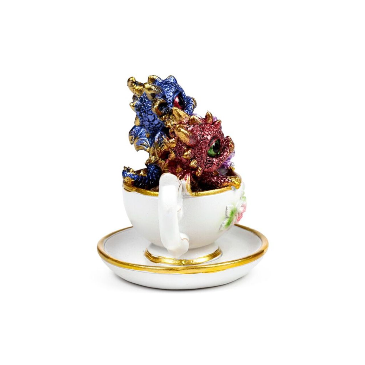 Discover the Elements Baby Dragon Teacup, a finely crafted piece that blends whimsical charm with elegant design.