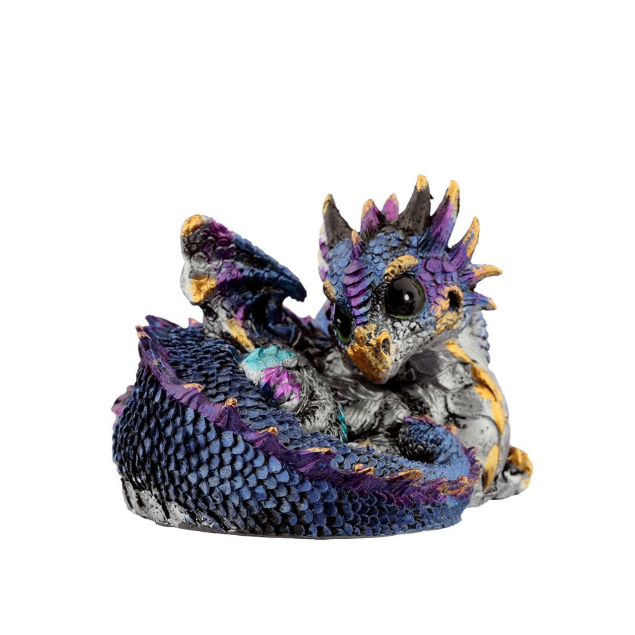 Elements Curled Up Dragon by Puckatour