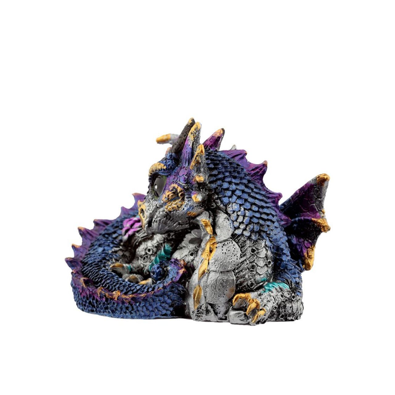 Elements Curled Up Dragon by Puckatour