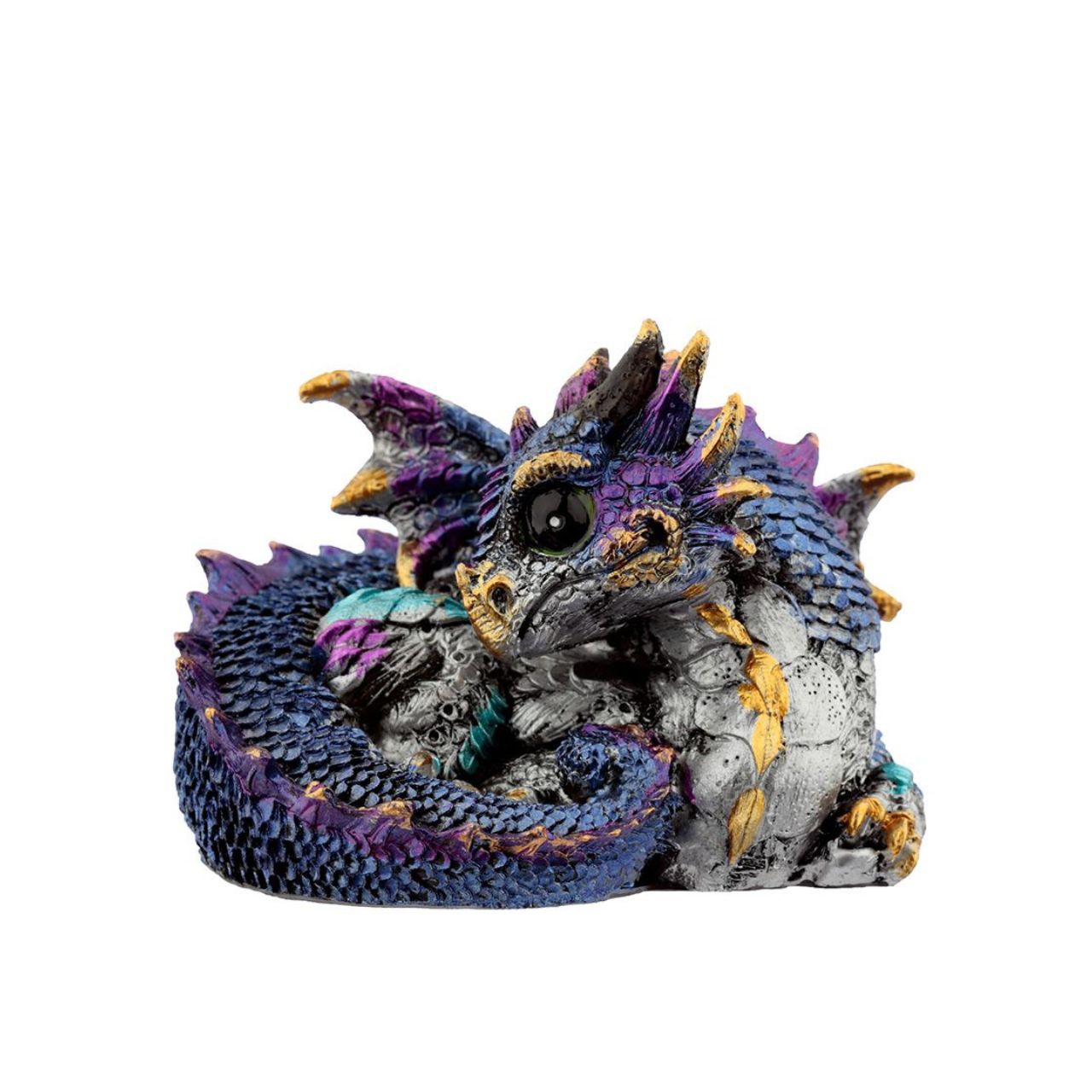 Elements Curled Up Dragon by Puckatour