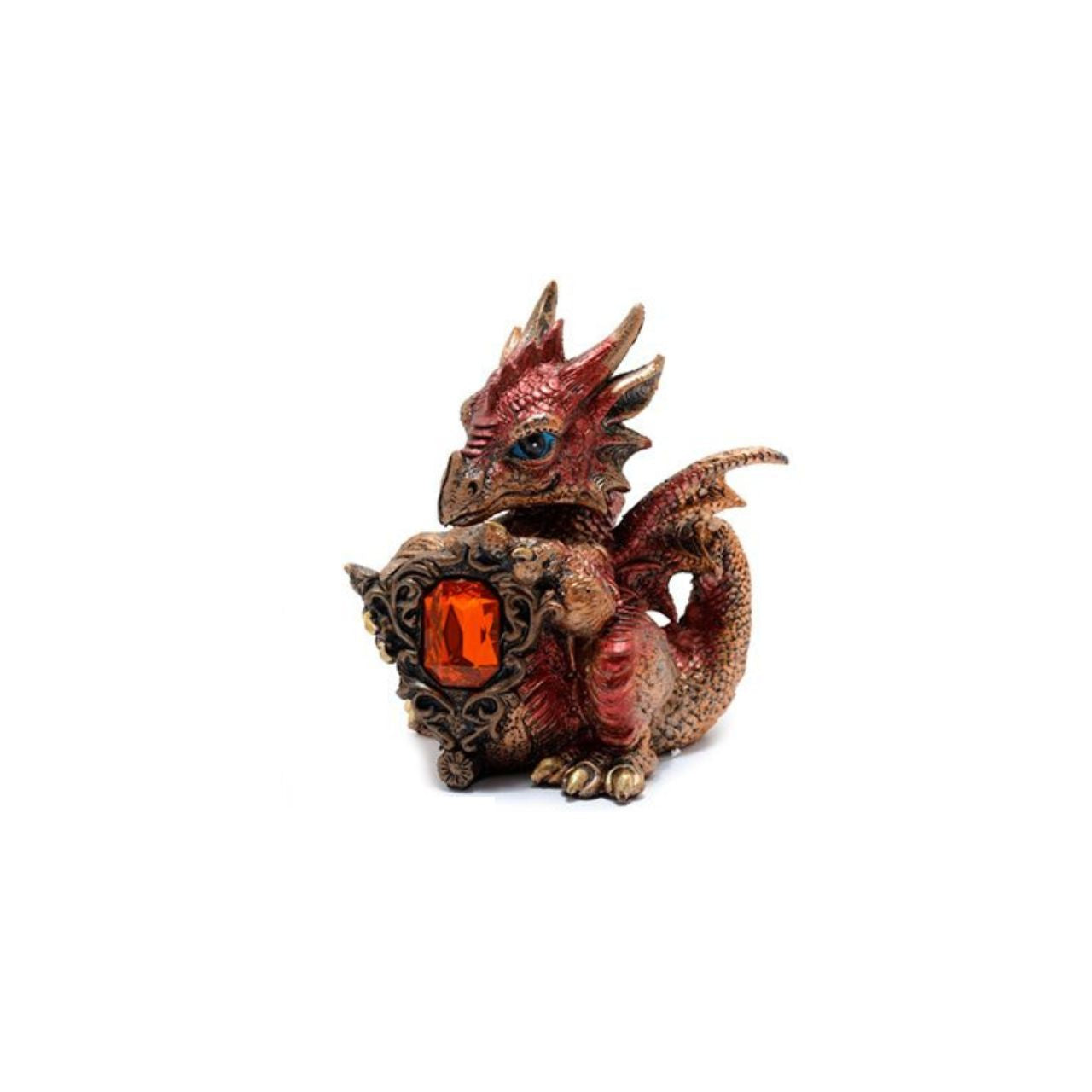 This Elements Gemstone Protector Dragon by Puckator offers a unique and stylish way to protect and display your precious gemstones. With its expertly crafted design and durable materials, this dragon figurine will keep your gemstones safe while also serving as a beautiful addition to your collection.