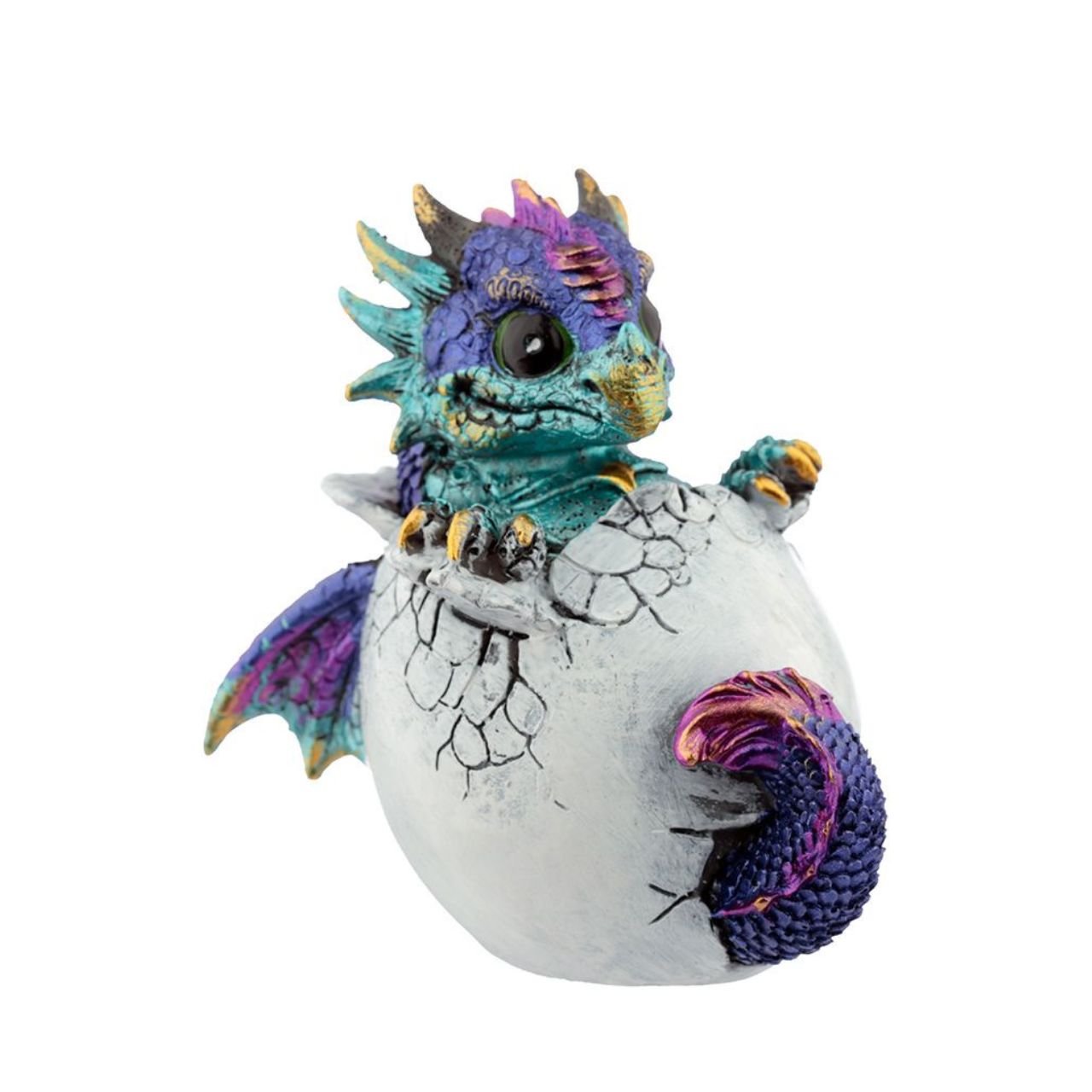 Elements Hatching Dragon Egg  - Material: Resin - Height 8.5-9 cm Width 7.5-8 cm Depth 5.5-6 cm