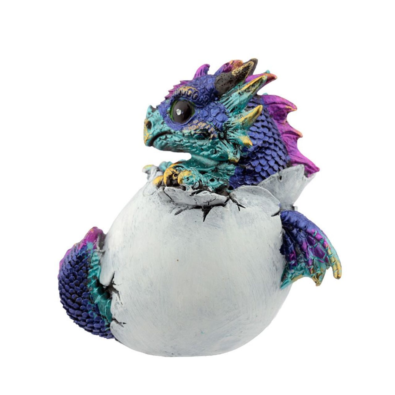 Elements Hatching Dragon Egg  - Material: Resin - Height 8.5-9 cm Width 7.5-8 cm Depth 5.5-6 cm