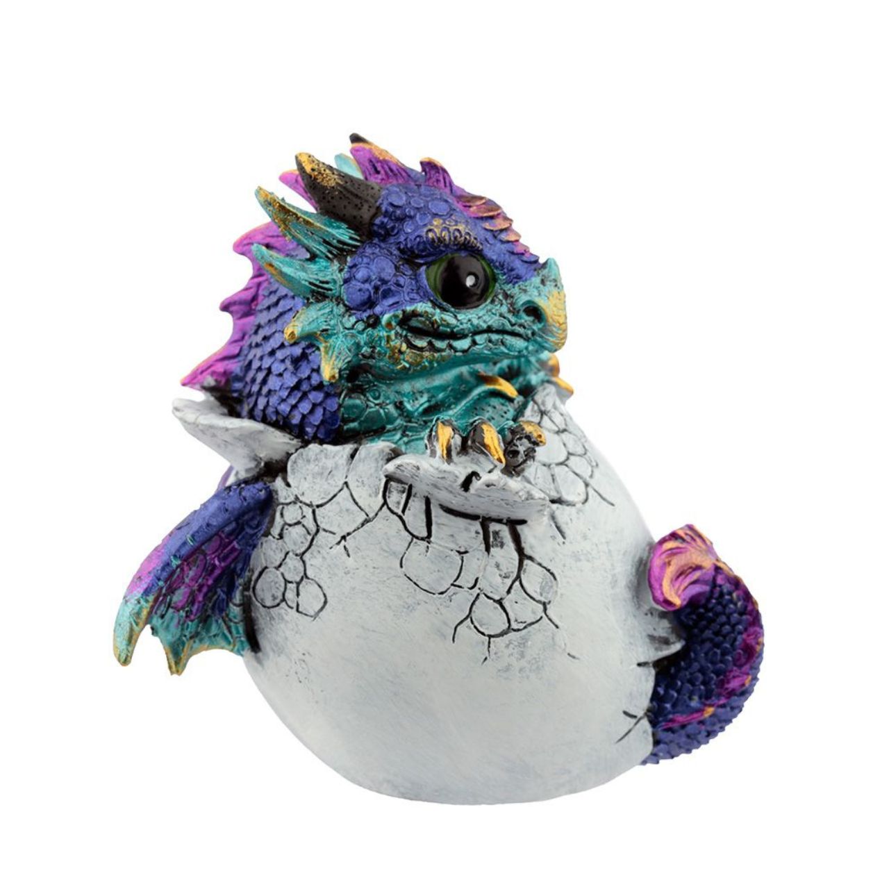 Elements Hatching Dragon Egg  - Material: Resin - Height 8.5-9 cm Width 7.5-8 cm Depth 5.5-6 cm