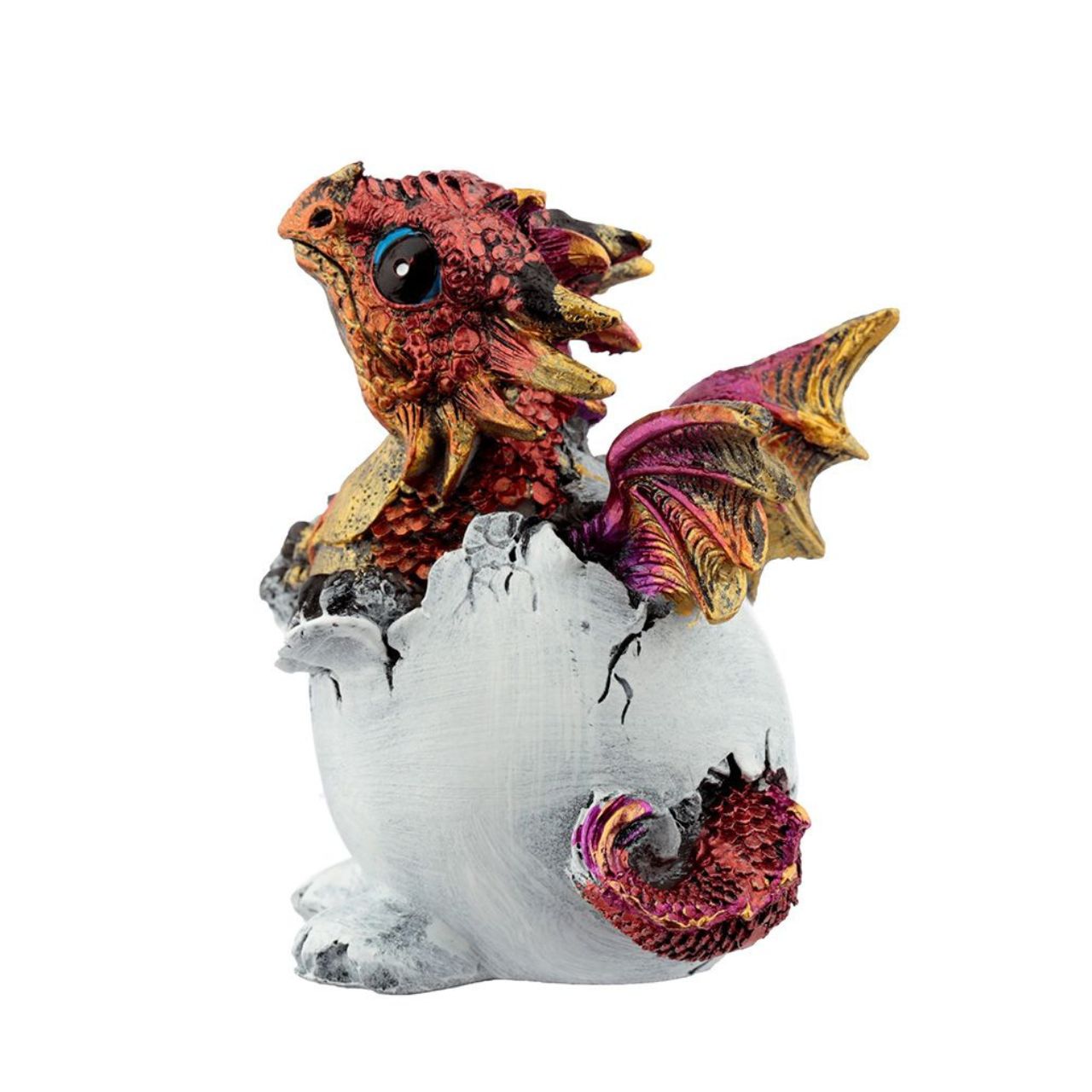 Elements Hatching Dragon Egg  - Material: Resin - Height 8.5-9 cm Width 7.5-8 cm Depth 5.5-6 cm