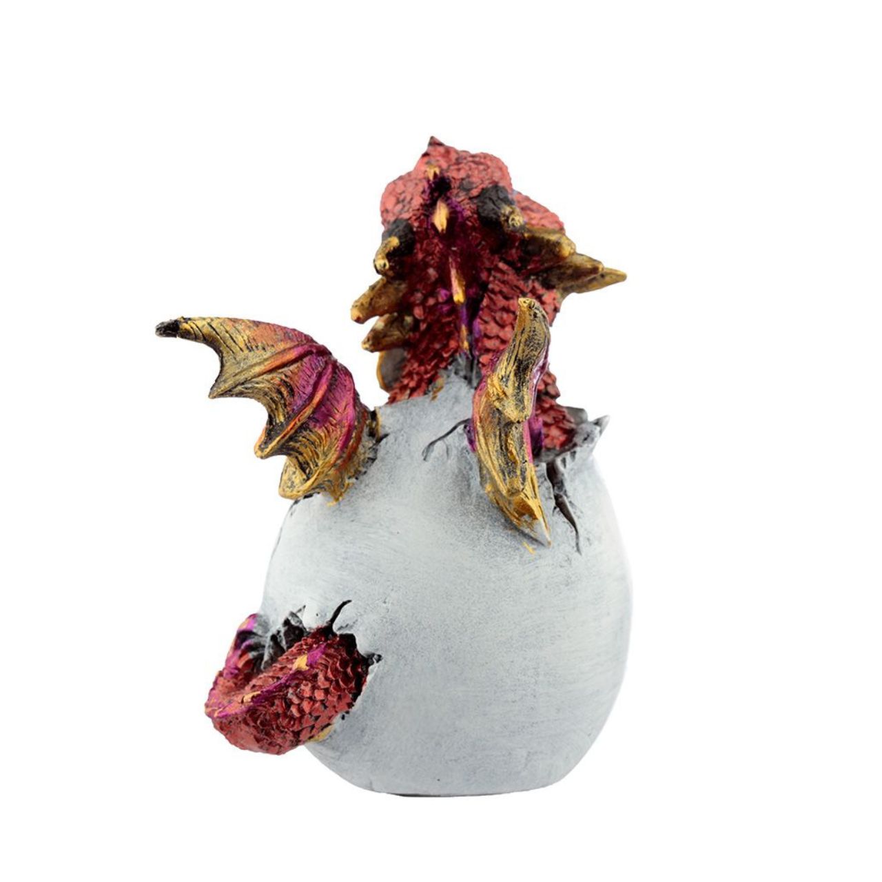 Elements Hatching Dragon Egg  - Material: Resin - Height 8.5-9 cm Width 7.5-8 cm Depth 5.5-6 cm