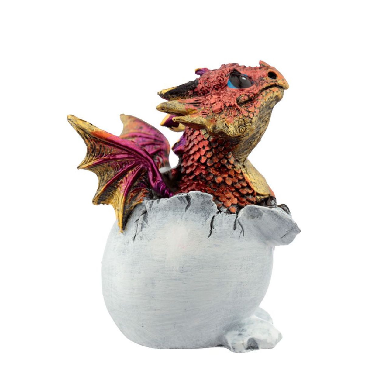 Elements Hatching Dragon Egg  - Material: Resin - Height 8.5-9 cm Width 7.5-8 cm Depth 5.5-6 cm