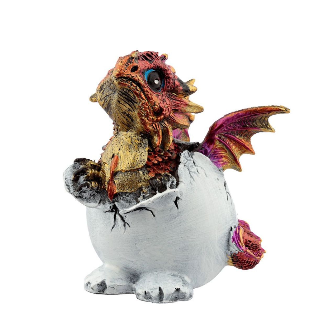 Elements Hatching Dragon Egg  - Material: Resin - Height 8.5-9 cm Width 7.5-8 cm Depth 5.5-6 cm