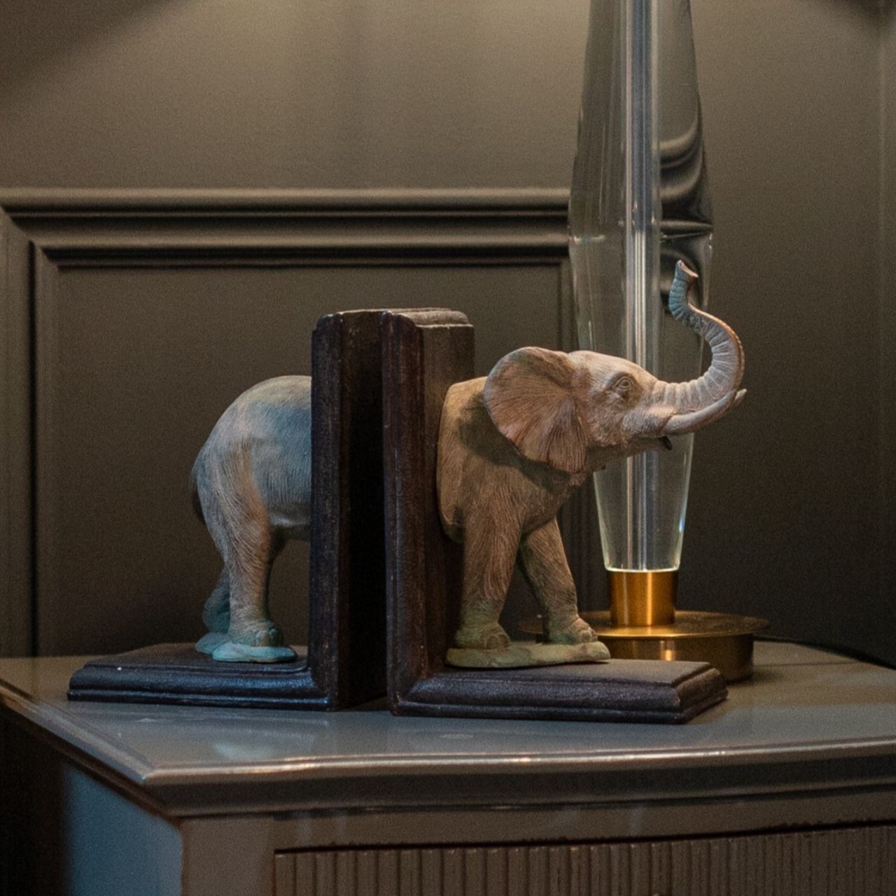 Showcase your favourite books in style and inject a sense of fun into your interiors with these Elephant book ends. The perfect addition to any room in your home.