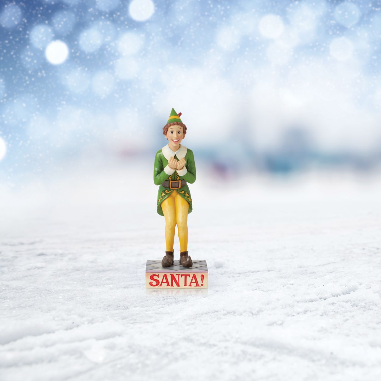 Taken from the iconic Elf movie, this piece has been created to recreate a scene but with a Jim Shore twist. Hand painted and hand carved, this is the perfect figurine for any film fan or those who just love to watch Elf each Christmas.