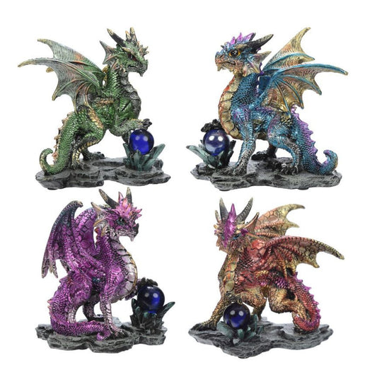 The Enchanted Nightmare Dragon - Crystal Rock Soothsayer is a must-have for any mystical collector. With its unique crystal rock design and magical abilities, this dragon will bring your collection to life. Let the soothsayer guide you through the unknown and unlock secrets of the enchanted realm. Perfect for all dragon enthusiasts.