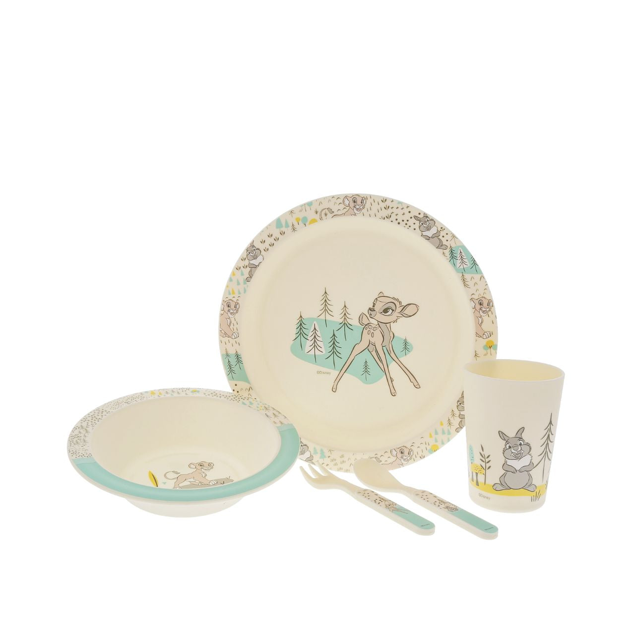 Introducing this brand new dinner set from the Enchanting Disney Collection. There's nothing quite like a fun Disney motif to entice those little tummies to clear their plates. Make mealtimes fun and practical with this dinner set.