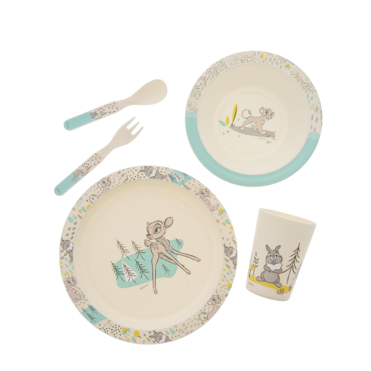 Introducing this brand new dinner set from the Enchanting Disney Collection. There's nothing quite like a fun Disney motif to entice those little tummies to clear their plates. Make mealtimes fun and practical with this dinner set.