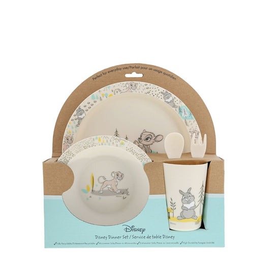 Introducing this brand new dinner set from the Enchanting Disney Collection. There's nothing quite like a fun Disney motif to entice those little tummies to clear their plates. Make mealtimes fun and practical with this dinner set.