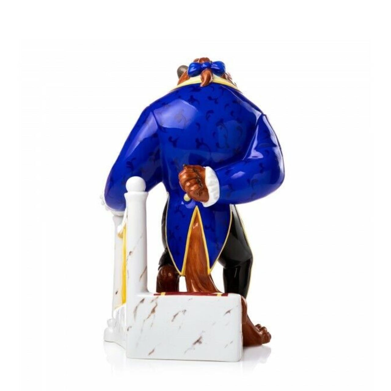 English Ladies Company Disney The Beast  Every Belle needs her Beast!  The Beast from Beauty and the Beast is here!! The Beast stands at 32cm tall on a set of luxurious marble stairs. Made from Fine Bone China and with a touch of real gold detailing his past mistakes may make others want to avoid him, but we sure can see his inner beauty!