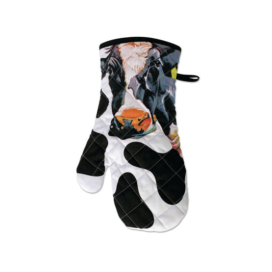 Belle of the Ball adorns this single oven glove by Eoin O'Connor. Quilted 100% cotton and heat resistant, hanging loop and also machine washable.