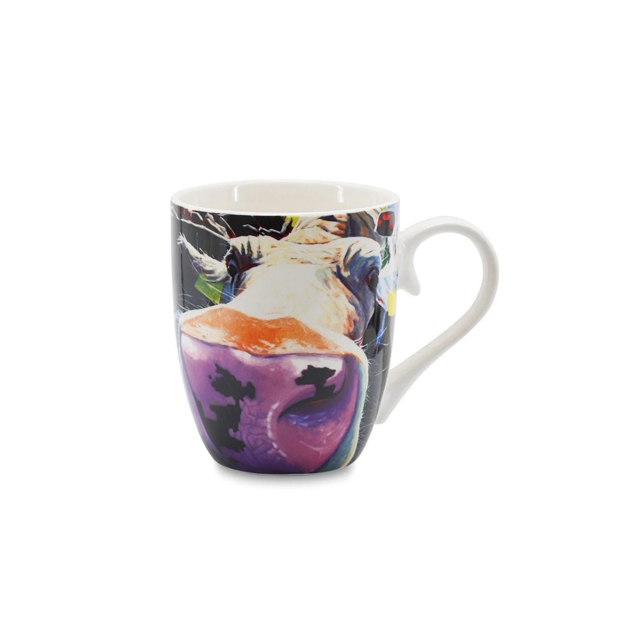 Eoin O'Connor 'Gridlock' artwork presented on a stylish Mug. 12 Oz Mug made of New Bone China. With curved handle to ensure you do not scald your fingers and presented in a Gift Box.