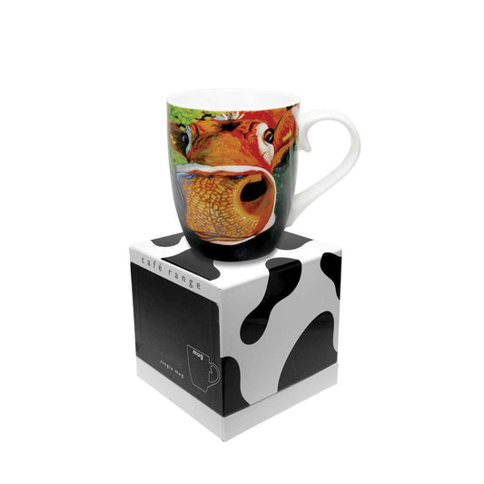 Eoin O'Connor 'Reach for the Stars' artwork presented on a stylish Mug. 12 Oz Mug made of New Bone China. With curved handle to ensure you do not scald your fingers and presented in a Gift Box.