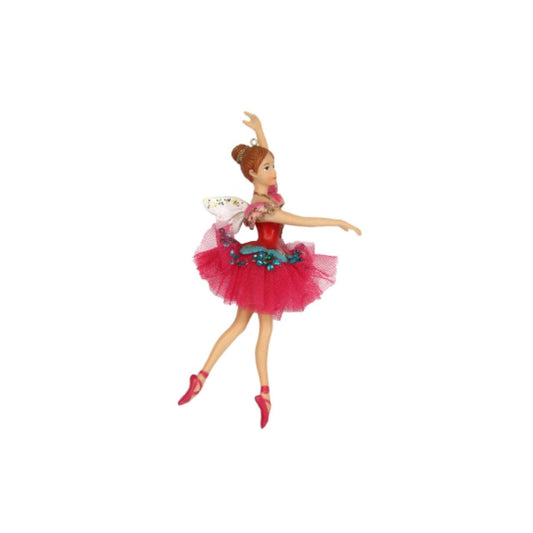 Gisela Graham Fabric Ballerina Christmas Hanging Ornament - Red Burgundy   This Gisela Graham Fabric Ballerina Christmas Hanging Ornament is an impeccably crafted piece, made of quality fabric and finished with a charming red/burgundy colour. Hang it on your tree for a pop of festive cheer!