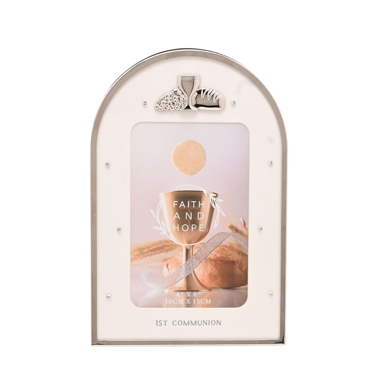 The Faith and Hope Arch Frames are designed as keepsake photo frames to mark a special milestone.