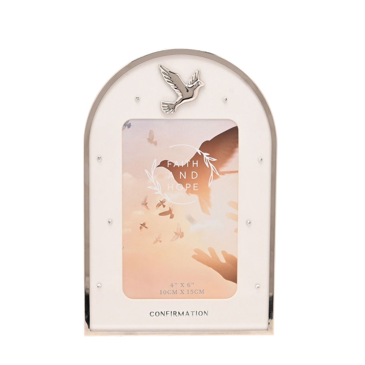The Faith and Hope Arch Frames are designed as keepsake photo frames to mark a special milestone.