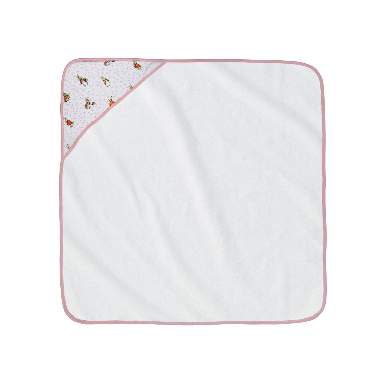 Beatrix Potter Flopsy Baby Collection Hooded Towel  This Flopsy hooded bath towel is perfect for keeping your little one wrapped up warm and snug after bath-time. Made from an ultra-soft and cosy bamboo cotton, terry fabric (70% cotton and 30% bamboo) and Flopsy artwork on the hood.