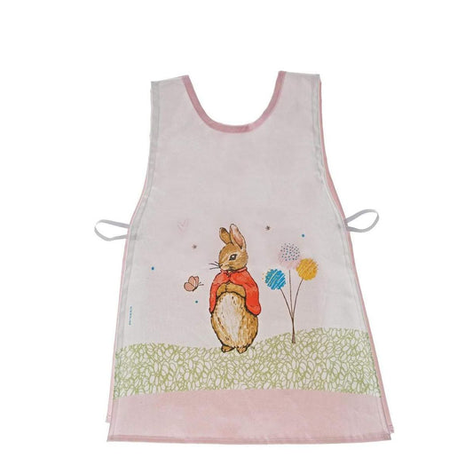 Beatrix Potter Flopsy Children's Tabard  This beautiful Flopsy double sided tabard is perfect for little ones who love baking, painting or generally getting into mischief and making a mess. They have a gloss laminated coating so are easy to wipe down.
