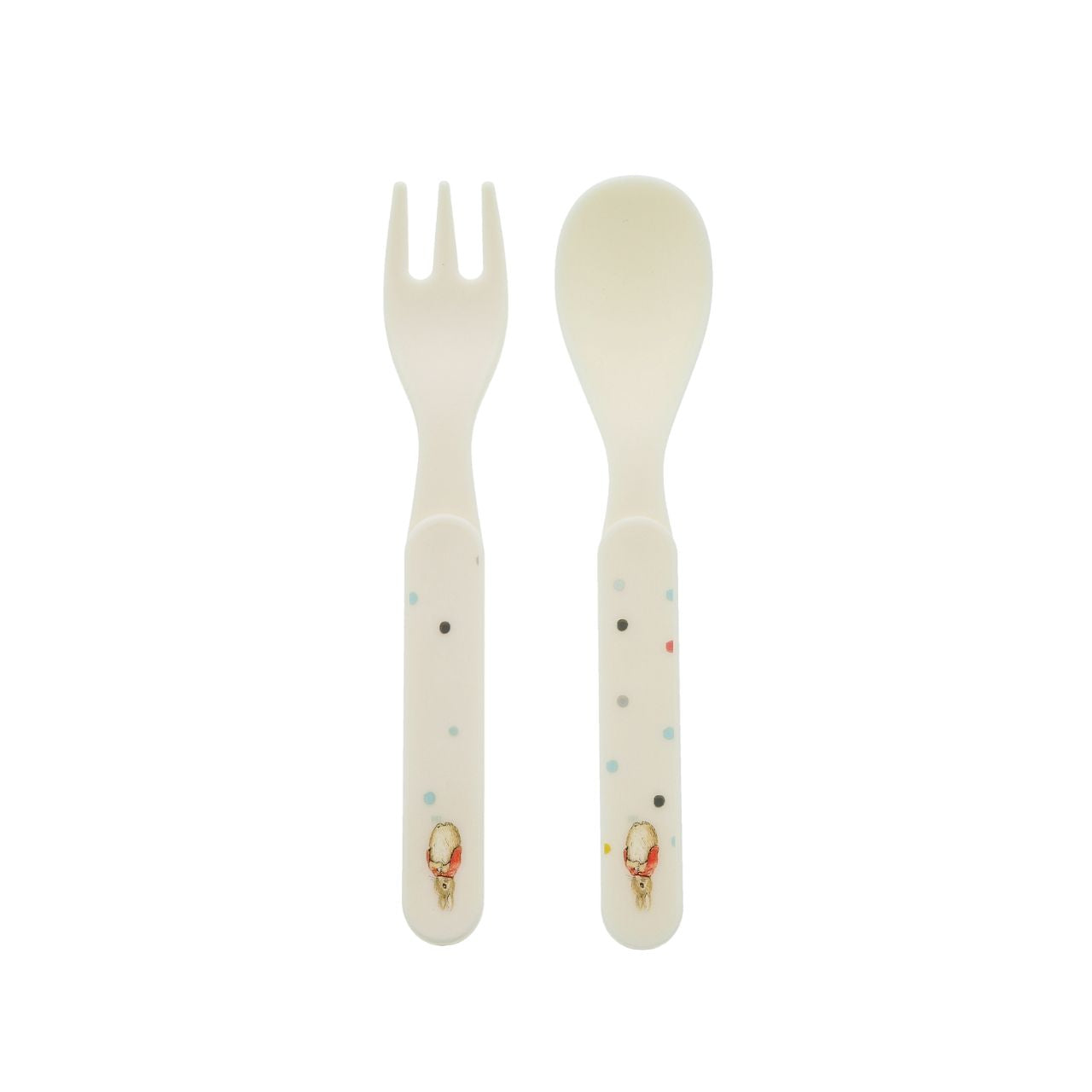 Beatrix Potter Flopsy Snack Box and Cutlery Set  Introducing this brand new at home with Peter Rabbit collection. There's nothing quite like a fun Flopsy motif to entice those little tummies to clear their plates. Make mealtimes fun and practical with this snack box set. Highly durable and can be used at home, in the garden, or on the go.