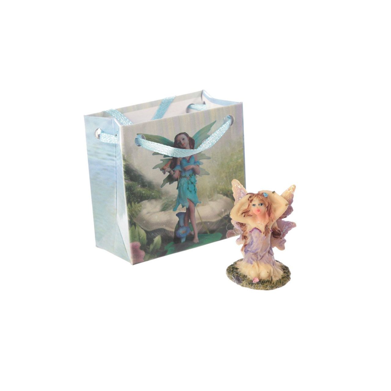 This Flower Fairy in a Mini Gift Bag is perfect for anyone who loves fairies and flowers. The delicate and intricately designed fairy figure comes nestled in a beautiful gift bag, making it a great present for all occasions. Bring a touch of magic and wonder into your life with this enchanting product.