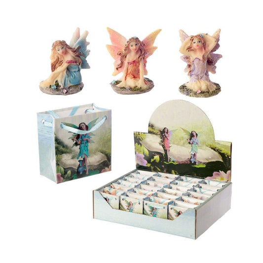 This Flower Fairy in a Mini Gift Bag is perfect for anyone who loves fairies and flowers. The delicate and intricately designed fairy figure comes nestled in a beautiful gift bag, making it a great present for all occasions. Bring a touch of magic and wonder into your life with this enchanting product.