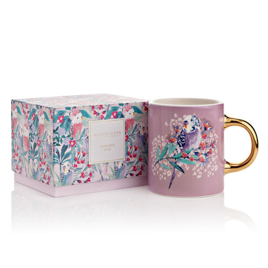 Budgie Design Mug Gift Boxed  A modern and stylish design mug in contemporary gift box. Perfect gift for the stylish lady.
