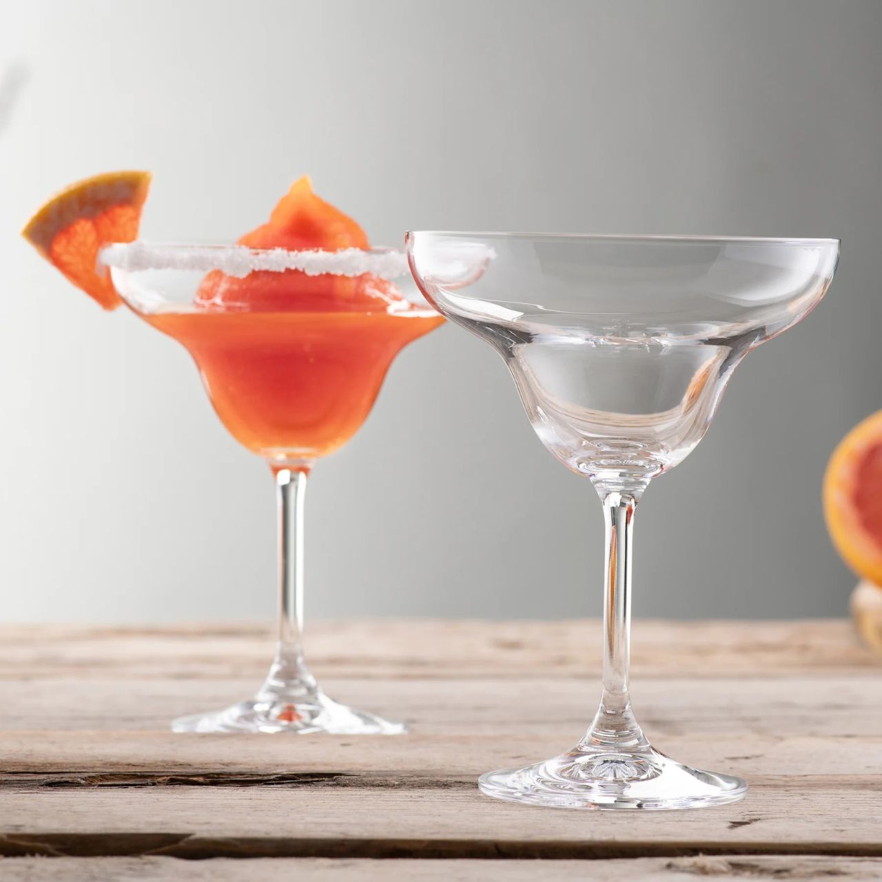 Our Elegance Margarita Glass is designed with both aesthetics and practicality in mind. The wide bowl not only accommodates the perfect margarita garnish but also enhances the presentation of your drink. The tapered rim directs the delightful aromas of your cocktail to your nose, enhancing the overall tasting experience.