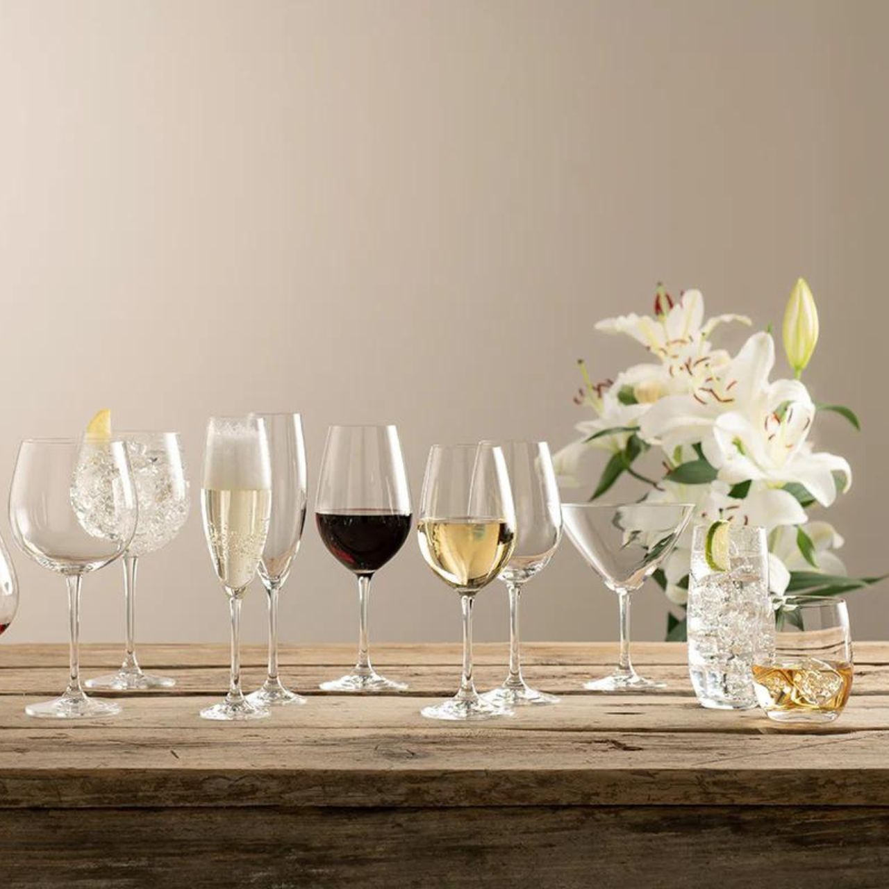 Galway Crystal's timeless Elegance Red wine glass is the perfect glass for your medium bodied red wine with spicy notes such as your Malbec. The narrower opening of this glass allows the spices to soften because the flavours hit your tongue more progressively due to the smaller opening. Red wine lovers this glass is perfect for your romantic dinner dates or little cheeky night caps.