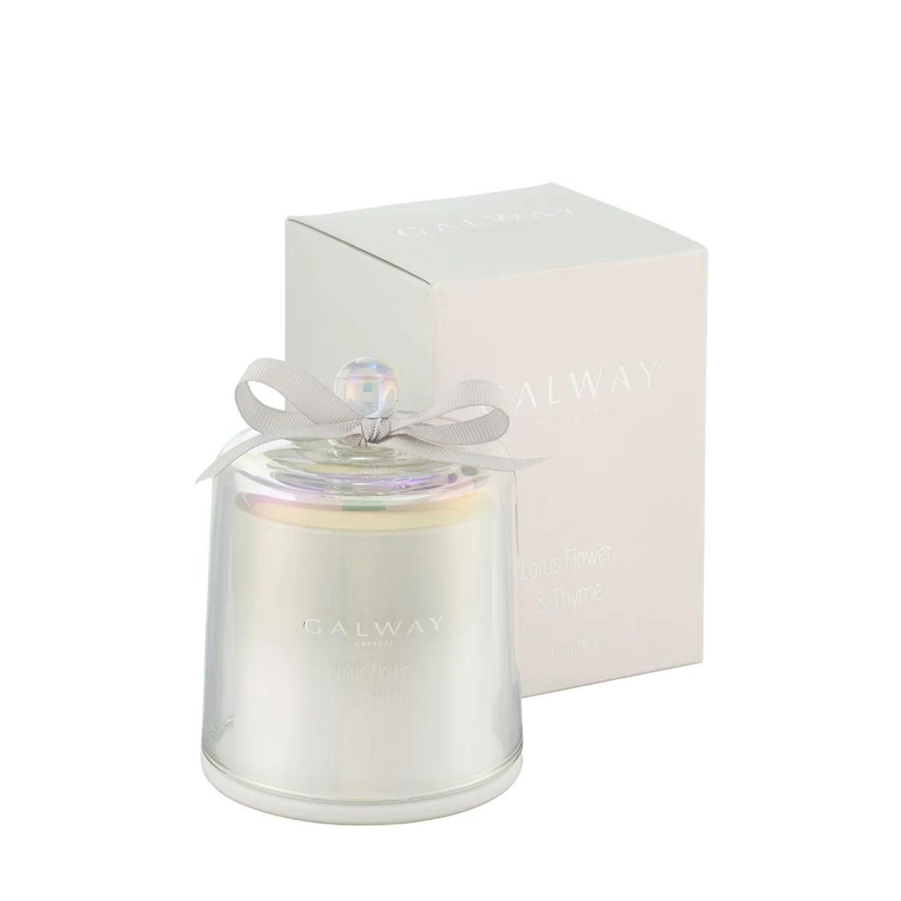 Lotus Flower & Thyme Scented Bell Jar Candle  Transport yourself to a special place with the perfect fragrance for your home. Our Lotus Flower & Thyme scent will transform any room and certainly set the right mood.