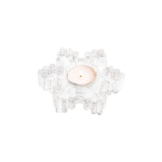 Galway Crystal Snowflake Votive LED Tealight