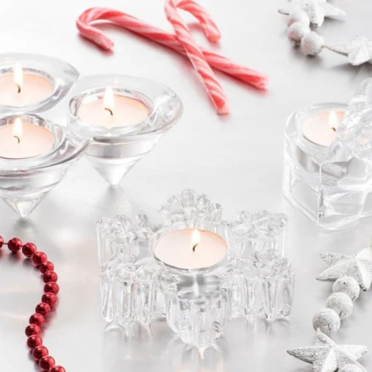 Galway Crystal Snowflake Votive LED Tealight