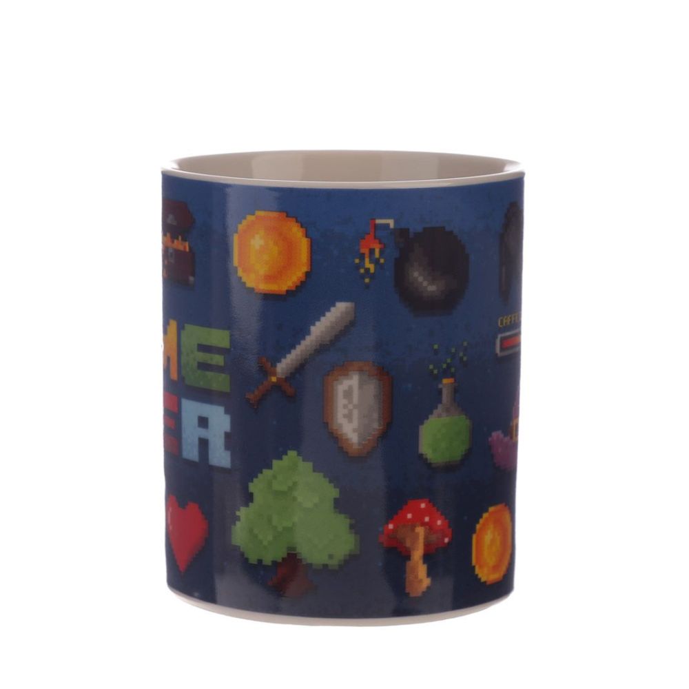 Game Over Porcelain Mug  This classic Game Over Porcelain Mug is perfect for gaming fans and mug collectors. Crafted from high-quality porcelain, it is guaranteed to be an extremely durable and long-lasting addition to any mug cabinet.
