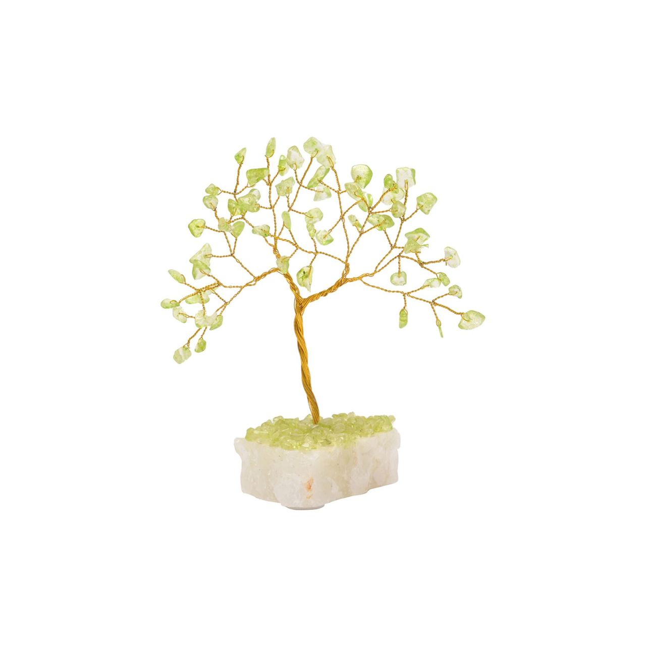 Gemstone Tree - Peridot  A miniature peridot gemstone tree from Serenity by SOPHIA.  This vivid gemstone tree radiates positive energy around living spaces.