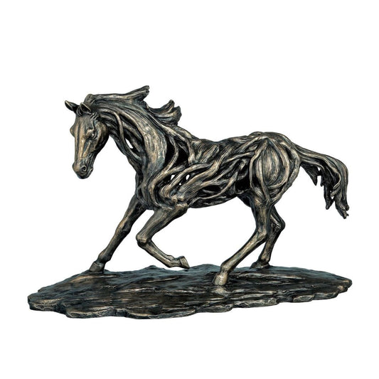 Driftwood style horse in motion. One of the many pieces in our equine range.