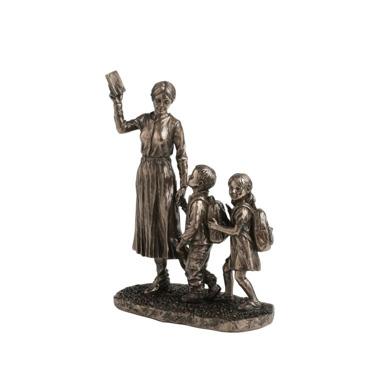 Honor the heart of education with this detailed teacher and children sculpture. Depicting a teacher leading young students, it’s the perfect appreciation gift for educators, graduations, or school displays.