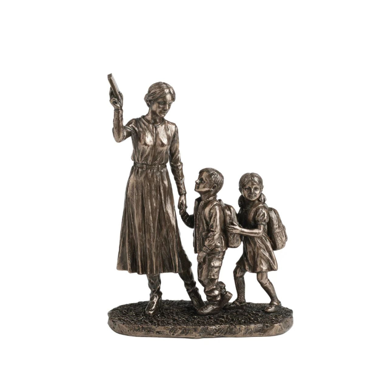 Honor the heart of education with this detailed teacher and children sculpture. Depicting a teacher leading young students, it’s the perfect appreciation gift for educators, graduations, or school displays.