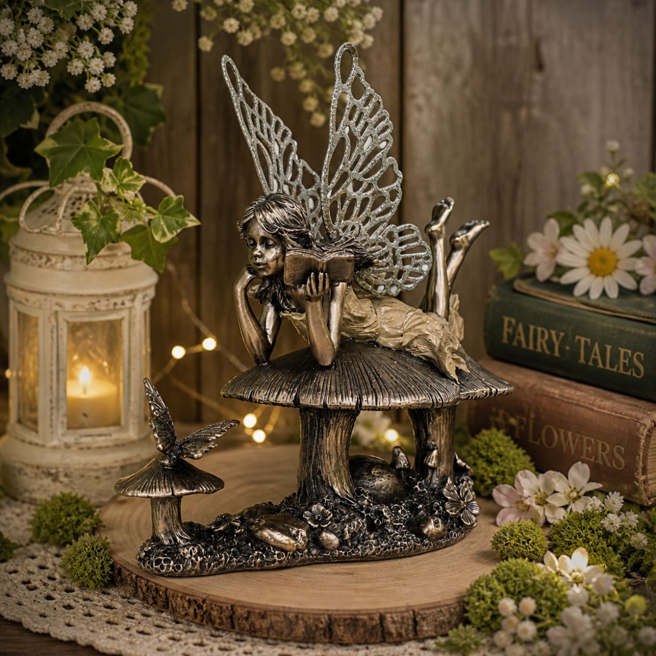Fairy tales is a beautiful ornate piece ideal for the fairy tale loving girl.