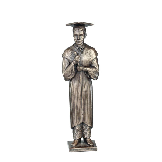 This stunning bronze figurine of a young man on his graduation day would make the perfect graduation gift.