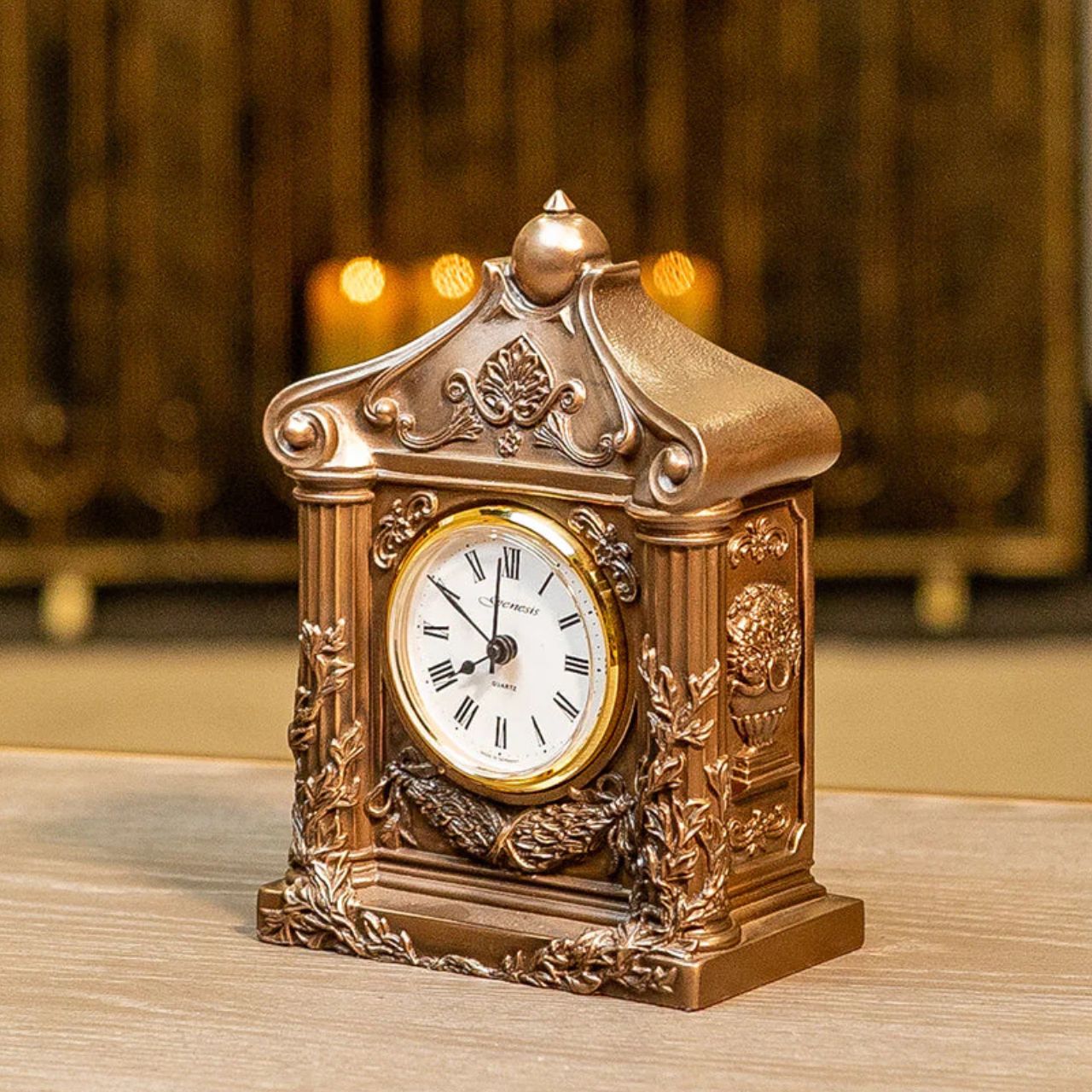 This mantel clock remains a popular favourite for various gift giving occasions and is suitable to add personalisation when a wooden base is added.
