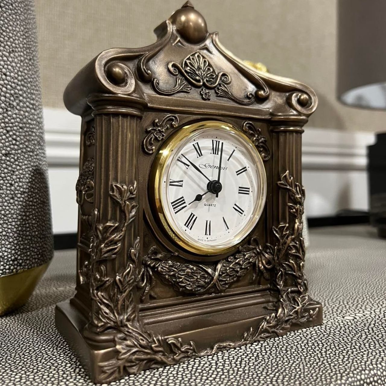 This mantel clock remains a popular favourite for various gift giving occasions and is suitable to add personalisation when a wooden base is added.