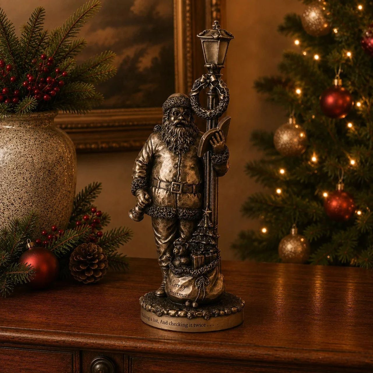 A stunning ornament that is sure to bring festive cheer to your home, beautiful bronze coloured Christmas decoration, by Genesis Ireland.