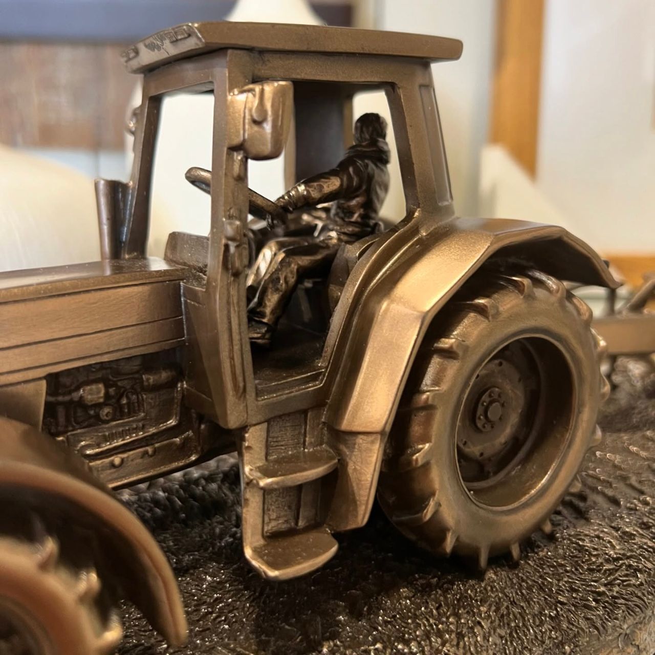 This wonderful figurine entitled works done from Genesis is sure to invoke a sense of nostalgia of times past. The perfect gift for the agriculturist in your life.