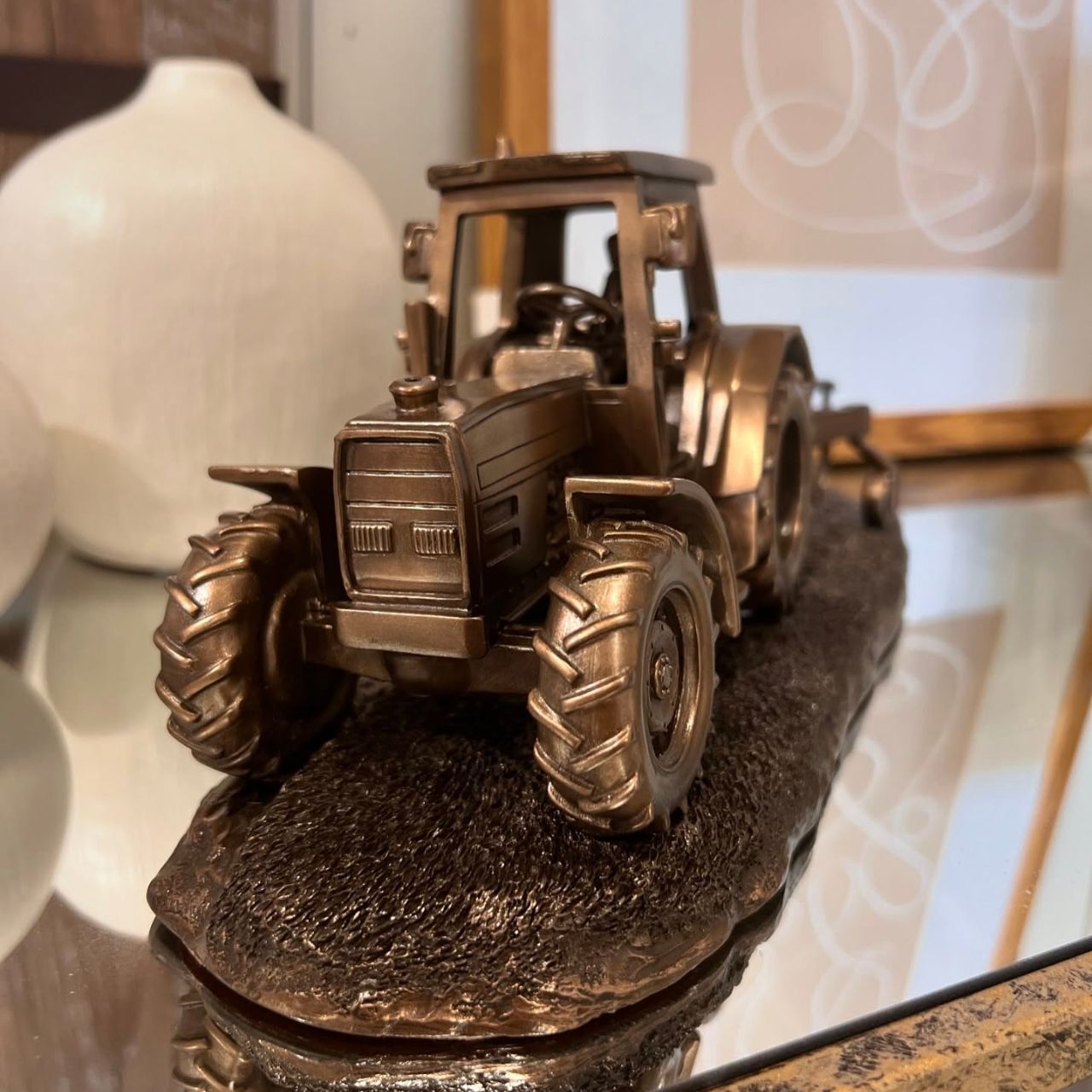 This wonderful figurine entitled works done from Genesis is sure to invoke a sense of nostalgia of times past. The perfect gift for the agriculturist in your life.