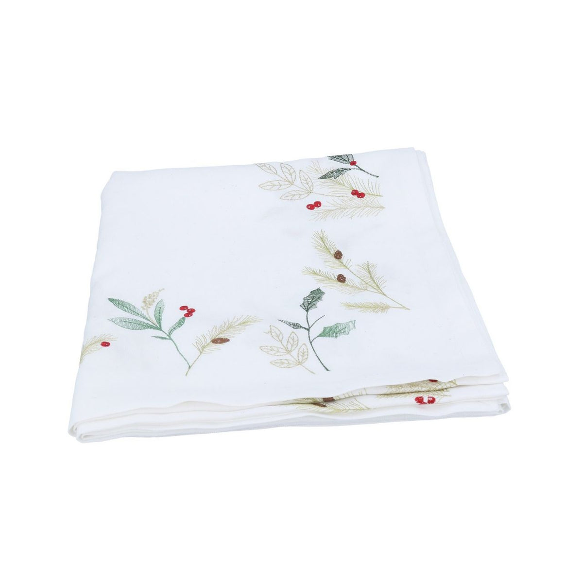 Elevate your festive table setting with this elegant Gisela Graham Embroidered Sprigs Christmas Table Runner. Featuring delicate embroidered details, this seasonal piece brings sophistication and holiday charm to any dining space.